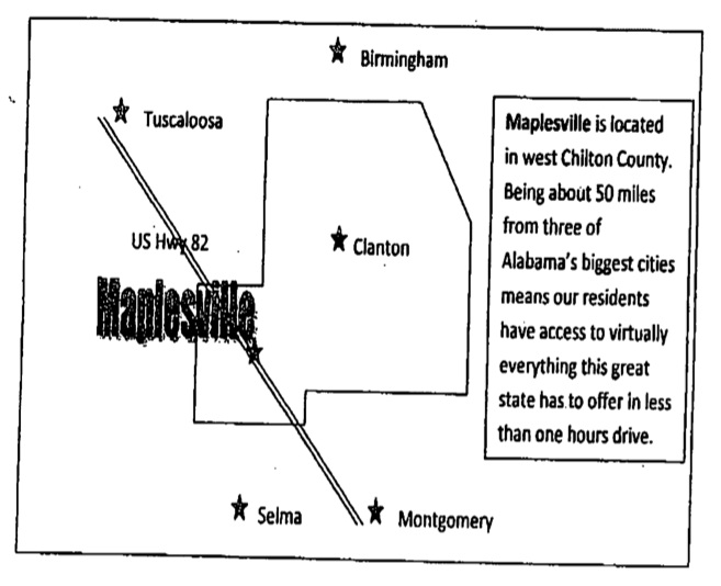The Official site of Maplesville, Alabama Location