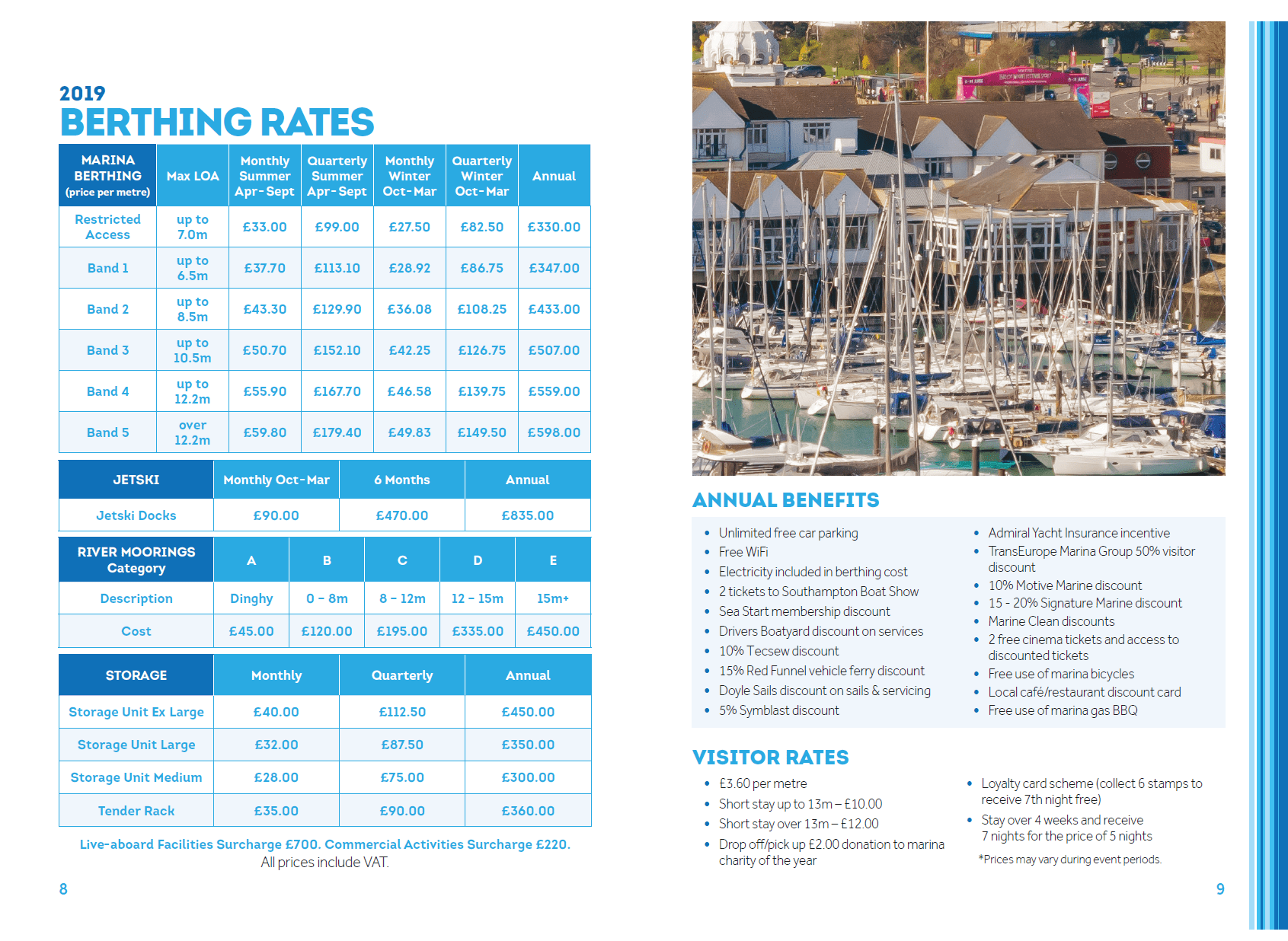 Town Quay Southampton — Berthing Rates