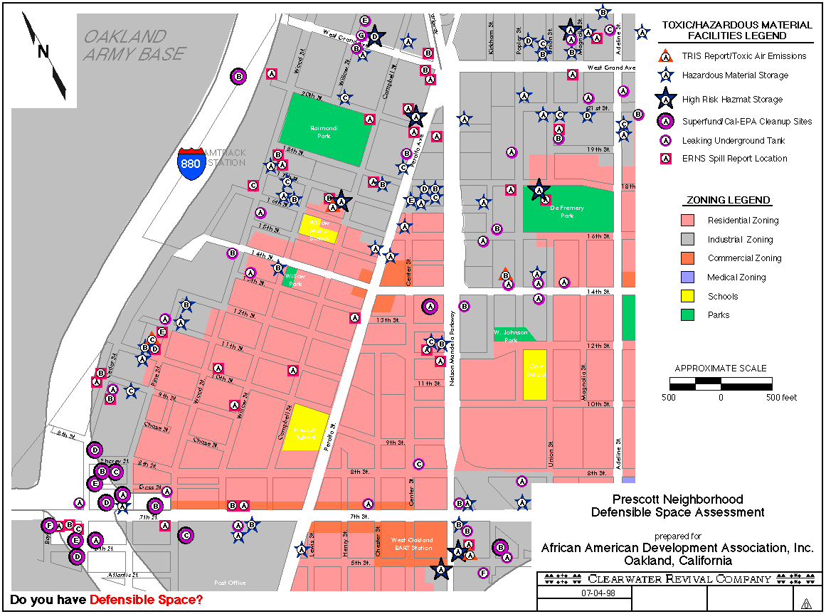 Prescott Neighborhood West Oakland Defensible Space Clearwater