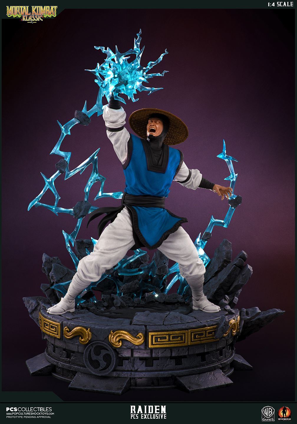 Pop Culture Shock Mortal Kombat Raiden Statue Photos and Details The