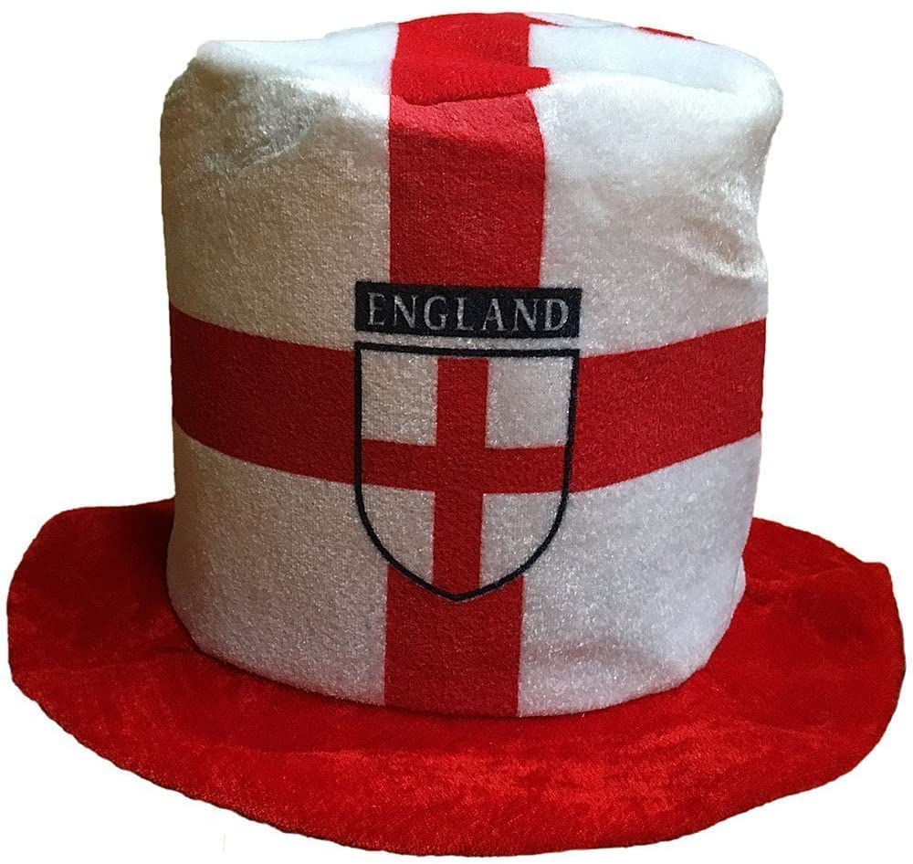 England Top Hat With St Flag Soft Plush Material England