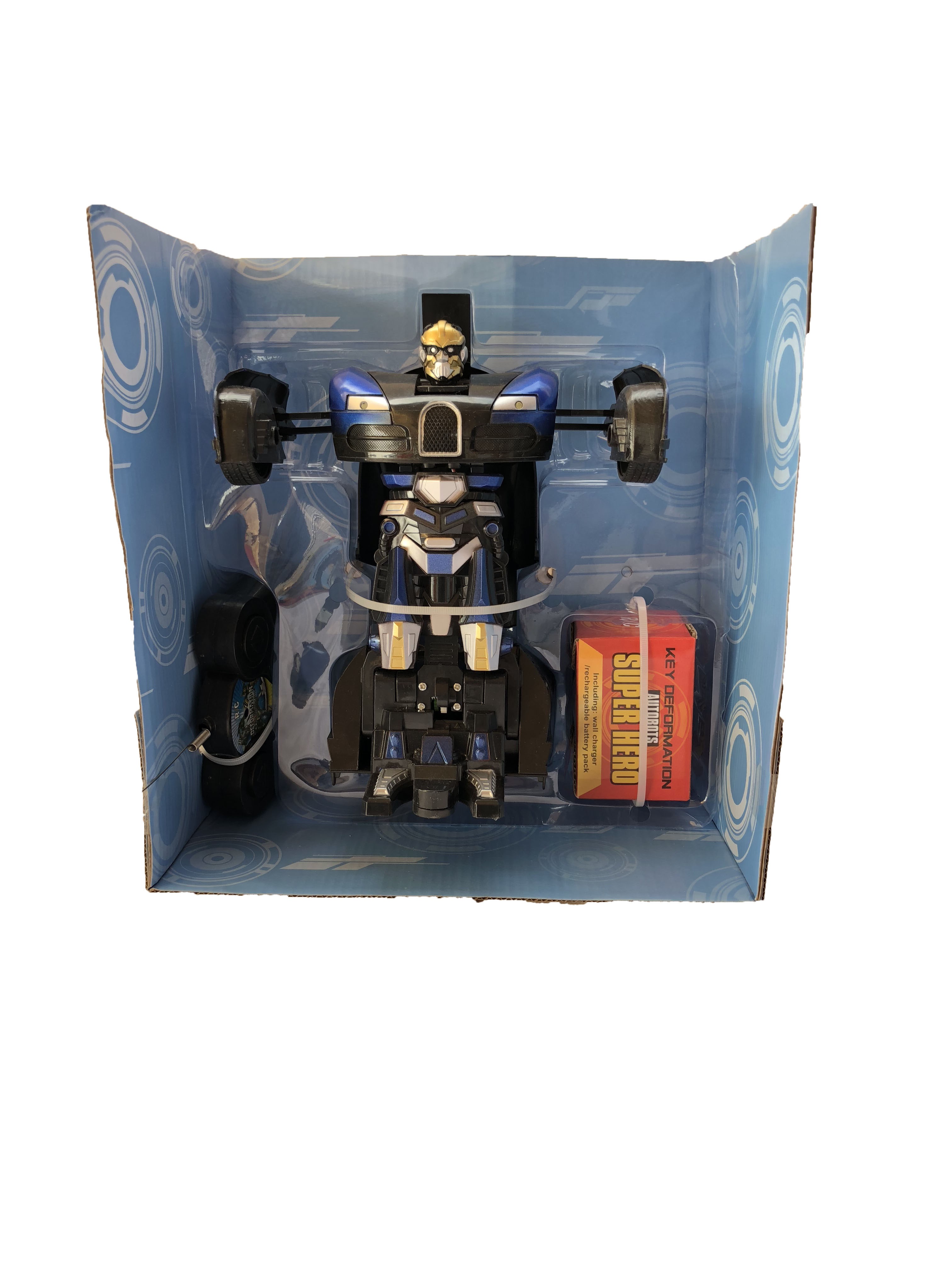 REMOTE CONTROL TRANSFORMER ROBOT AND BUGATTI CAR Toyoos