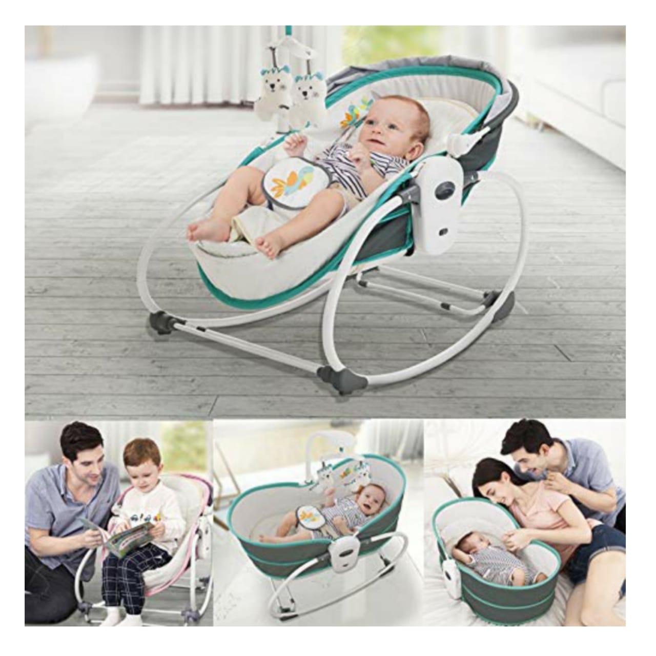Mastela 5 in 1 Baby Rocker Toys 4 You