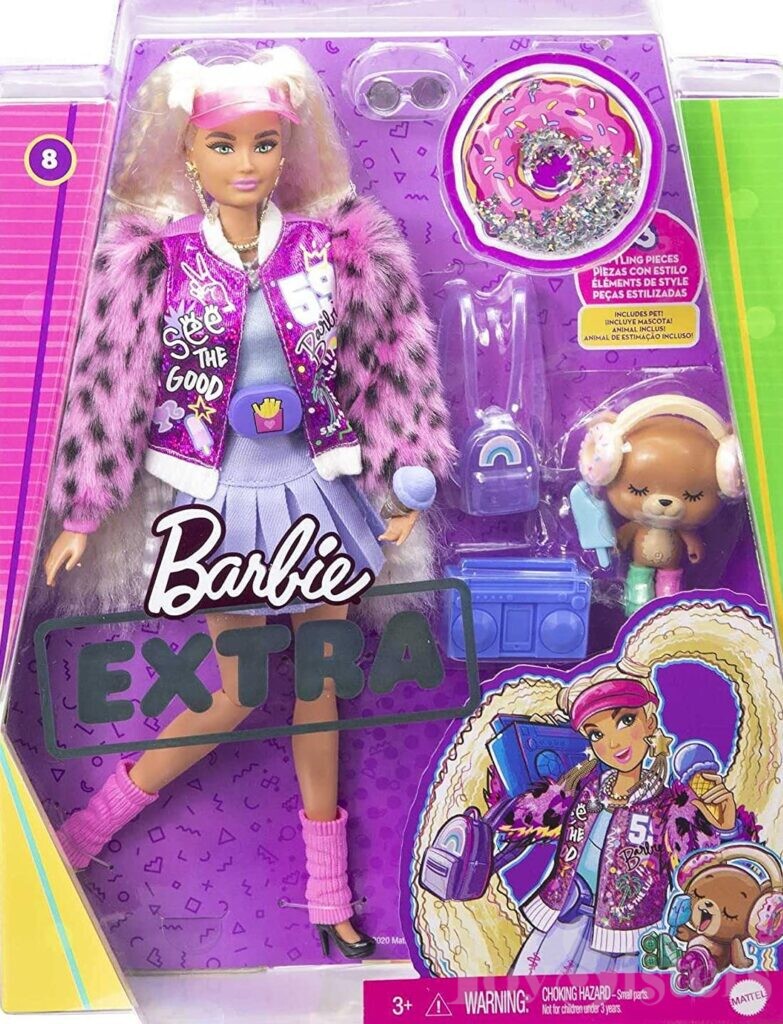 2020/2021 Barbie Extra 8 Varsity Jacket Doll (GYJ77) Toy Sisters