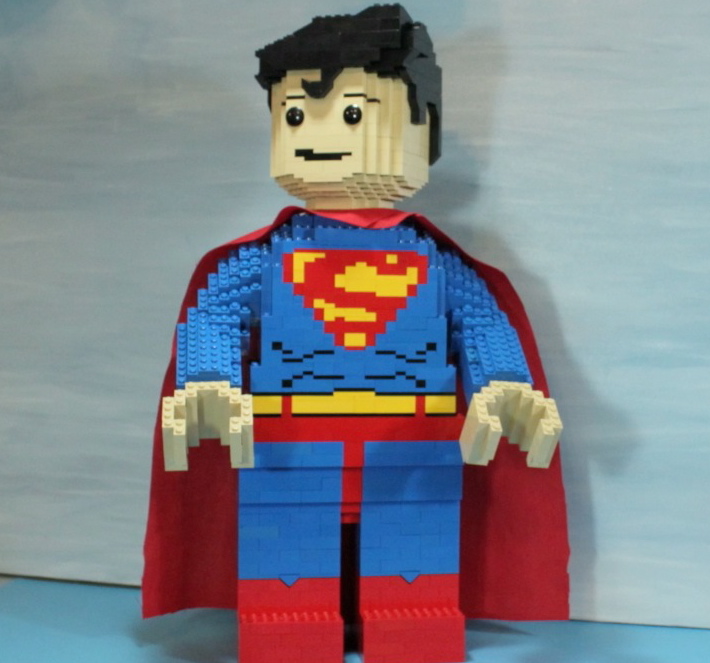 LEGO Creation Superman Character Statue Toys N Bricks