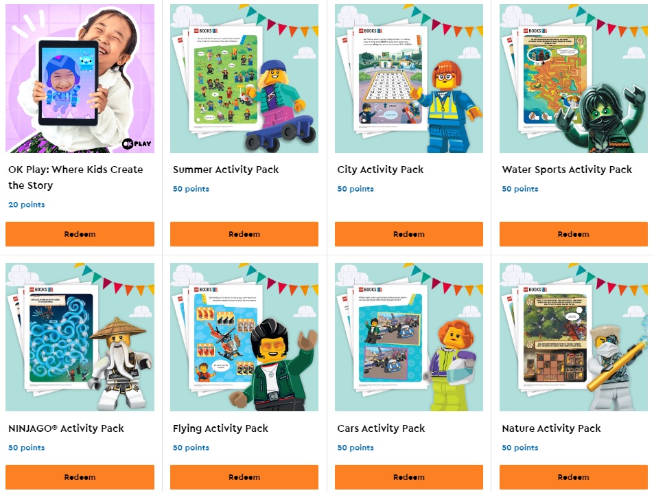 LEGO VIP Rewards Center Coloring Sheets & Activity Packs Download June 2021 Toys N Bricks
