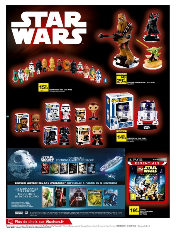 Catalogue Auchan rempli de Star Wars ToyzMag