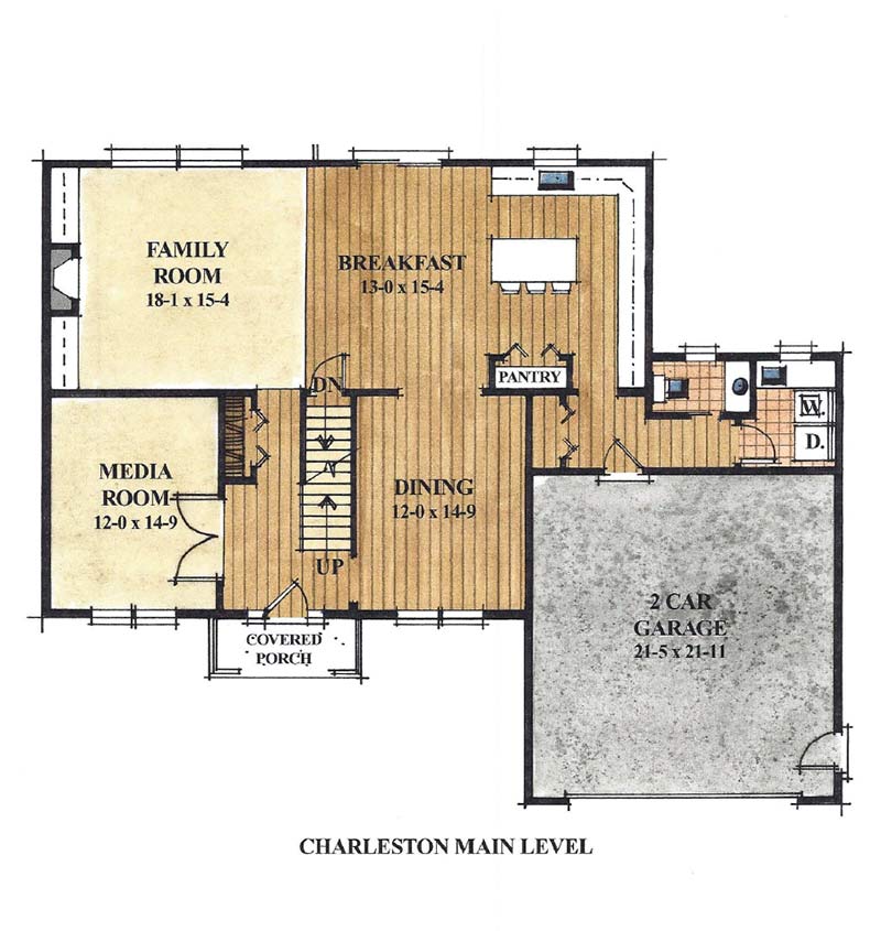 Charleston a 4 bedroom 2 bath home in Dutch Lane Estates. A New Home