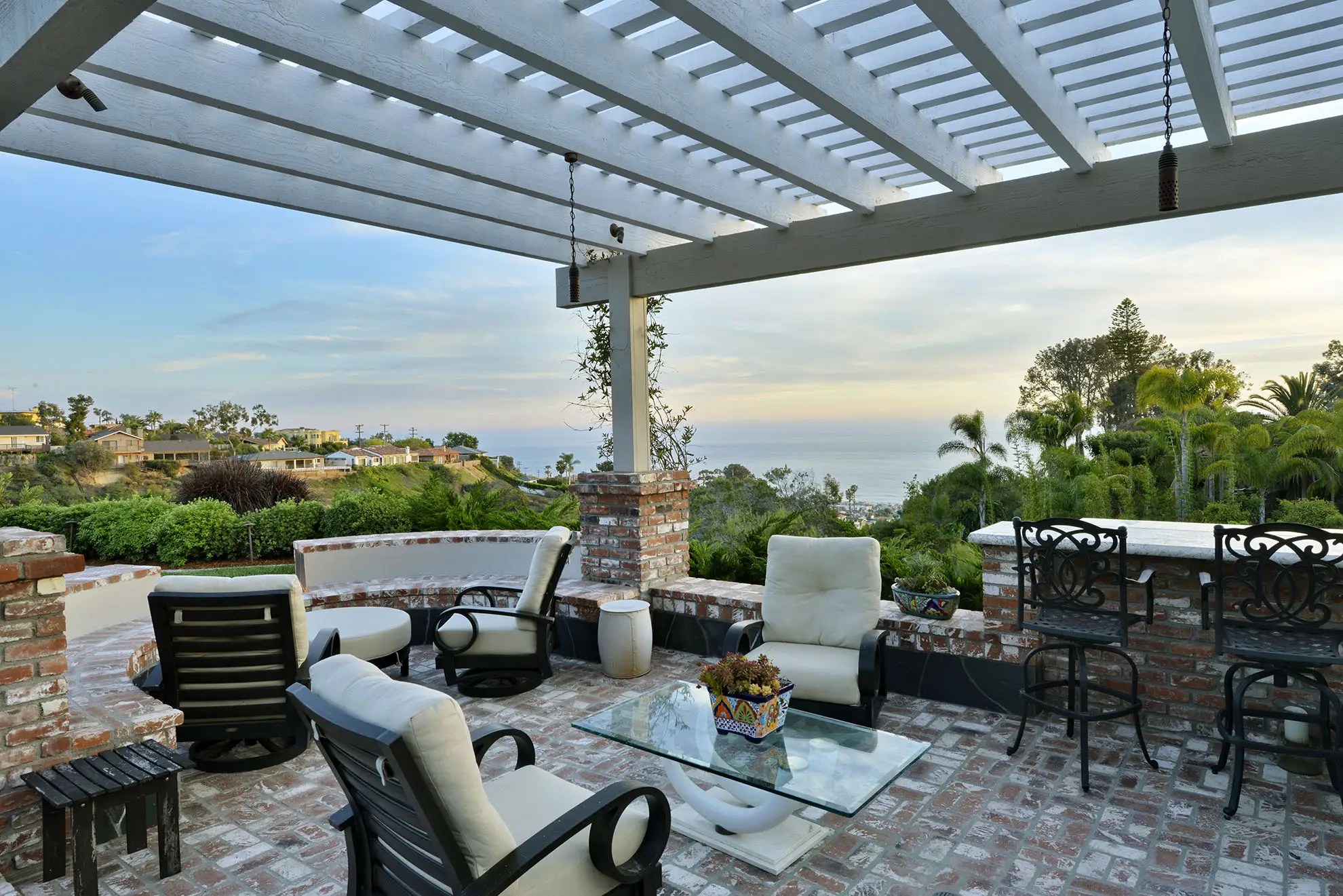 Sunken Patio Cover La Jolla Torrey Pines Landscape Company San