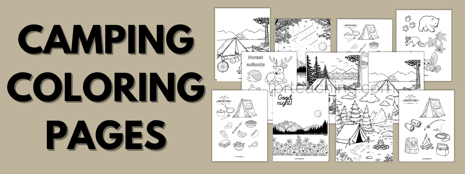 Free Camping Coloring Pages for Kids (Printable & Fun Summer Activities