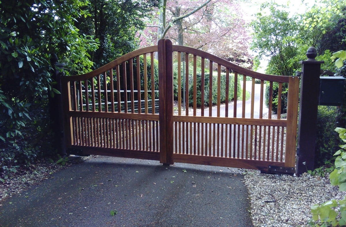 Electric Wooden Gates TPS Gates & Doors Ltd