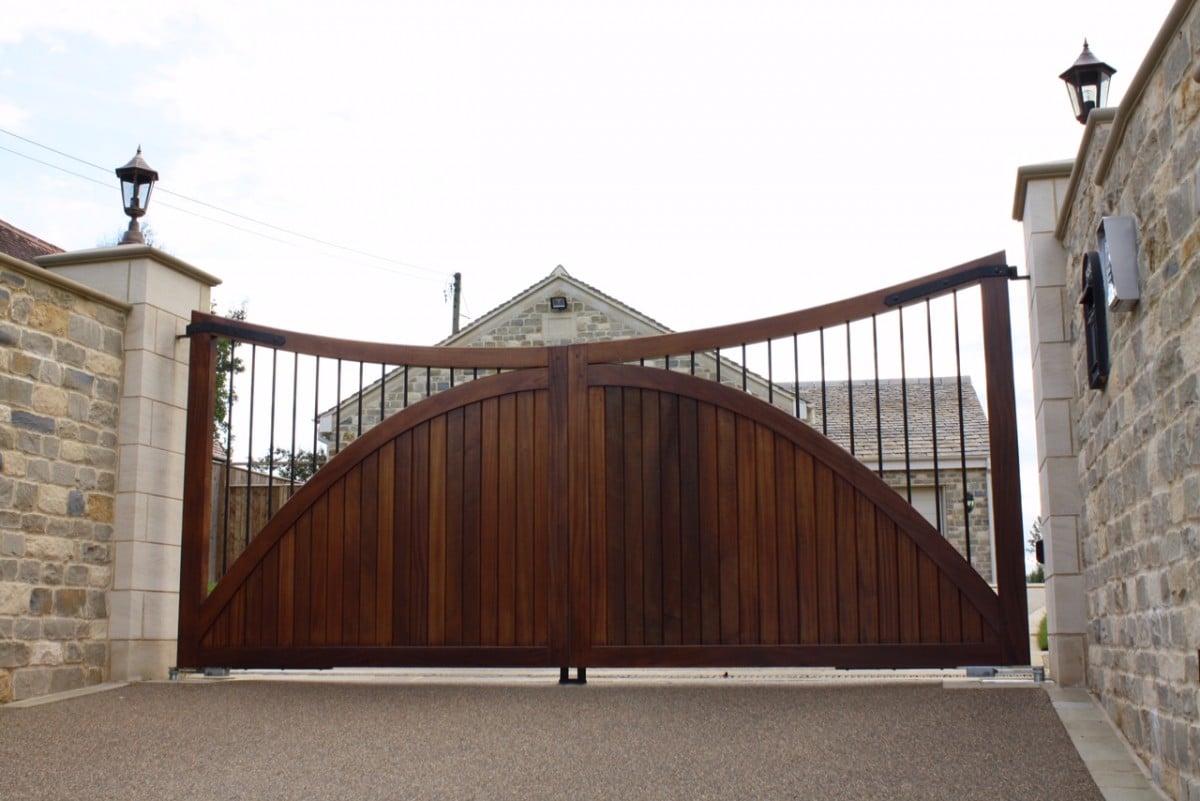 Electric Wooden Gates TPS Gates & Doors Ltd