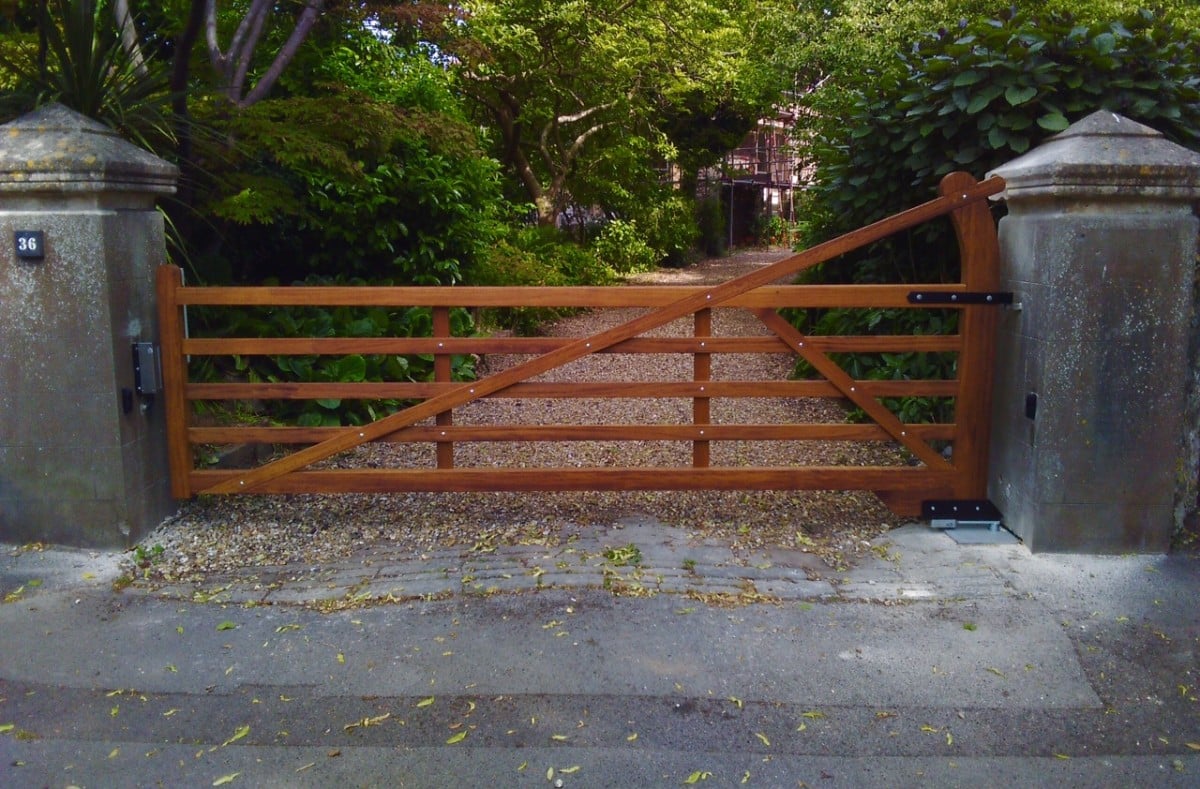 Electric Wooden Gates TPS Gates & Doors Ltd