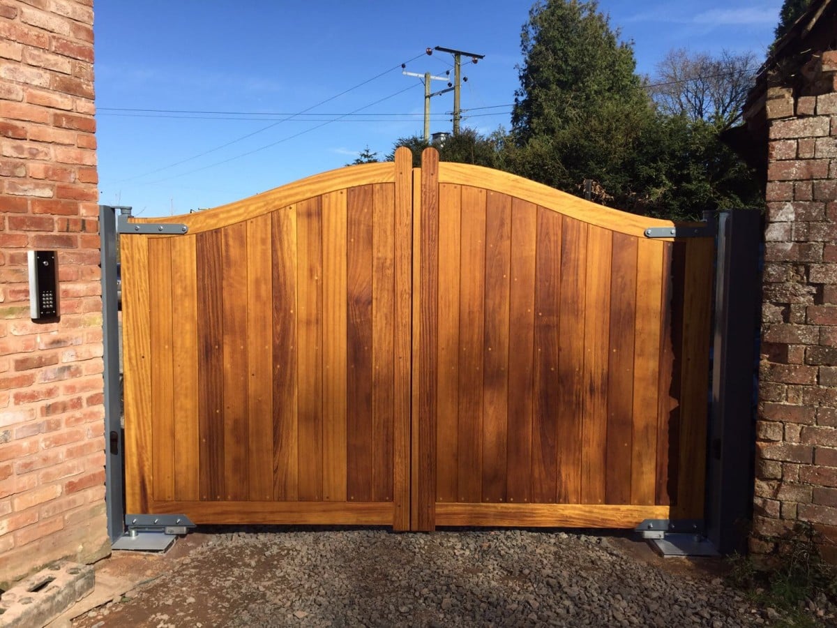 Electric Wooden Gates TPS Gates & Doors Ltd