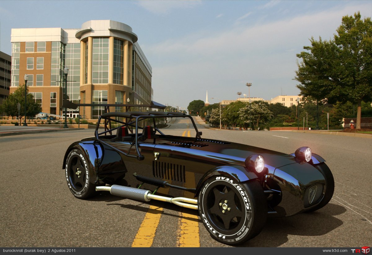 Caterham 7 Racing 3D Çizimler