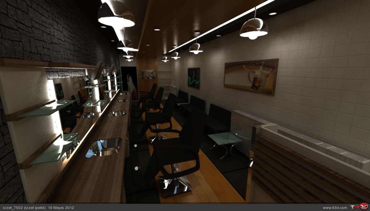 Kuaför Salonu Mimari Projeler