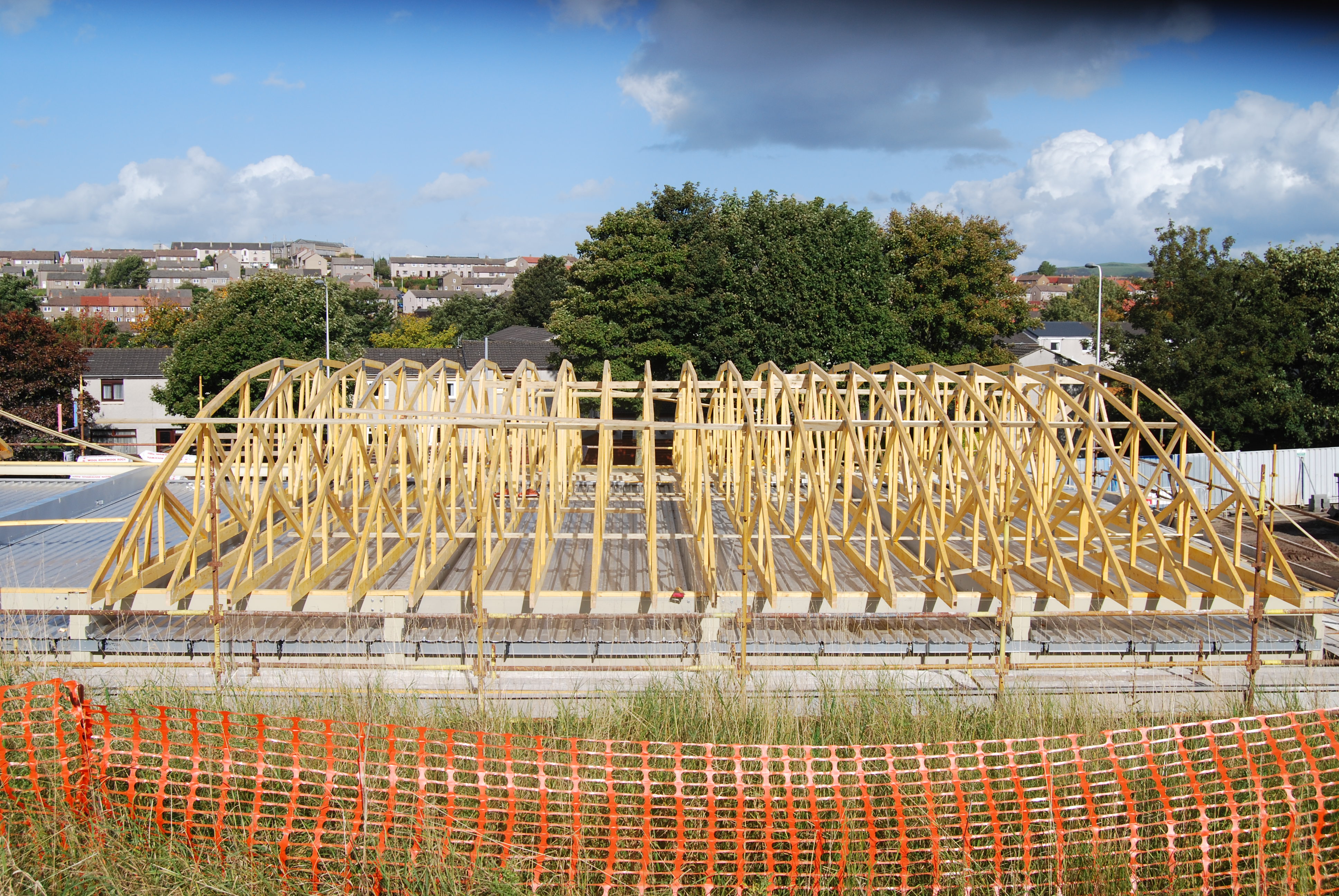 TRA Donaldson Timber Engineering supply roof for Tesco store