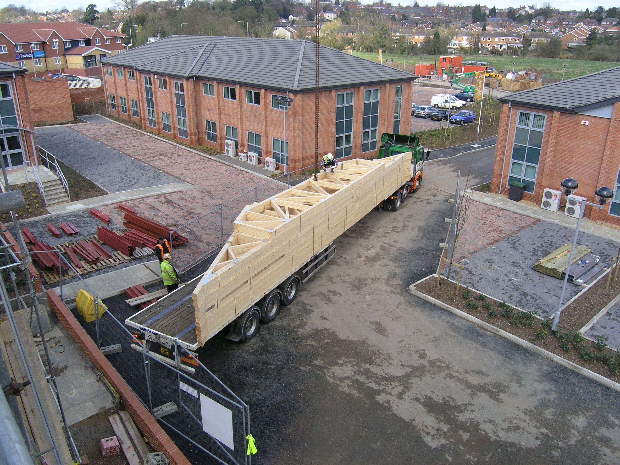 TRA Harlow Timber Systems supply roof structure for office development