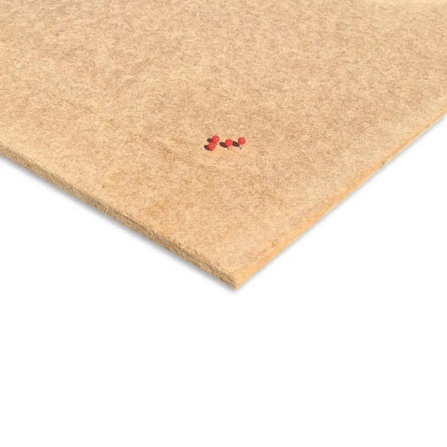 Anslagstavla i träskiva. Mjuk skiva till häftstift