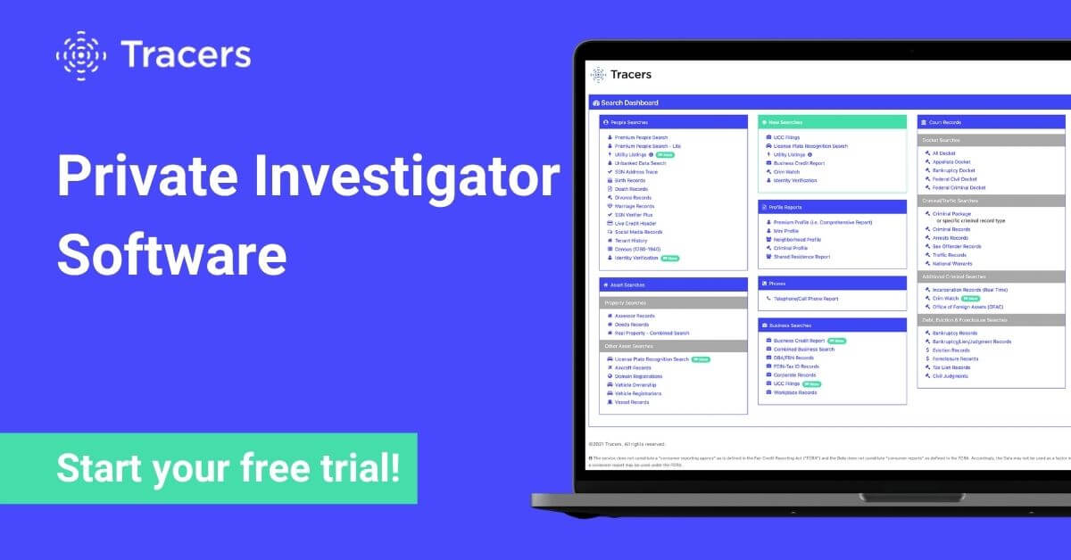 Private Investigator Software Best Database for Private Investigators