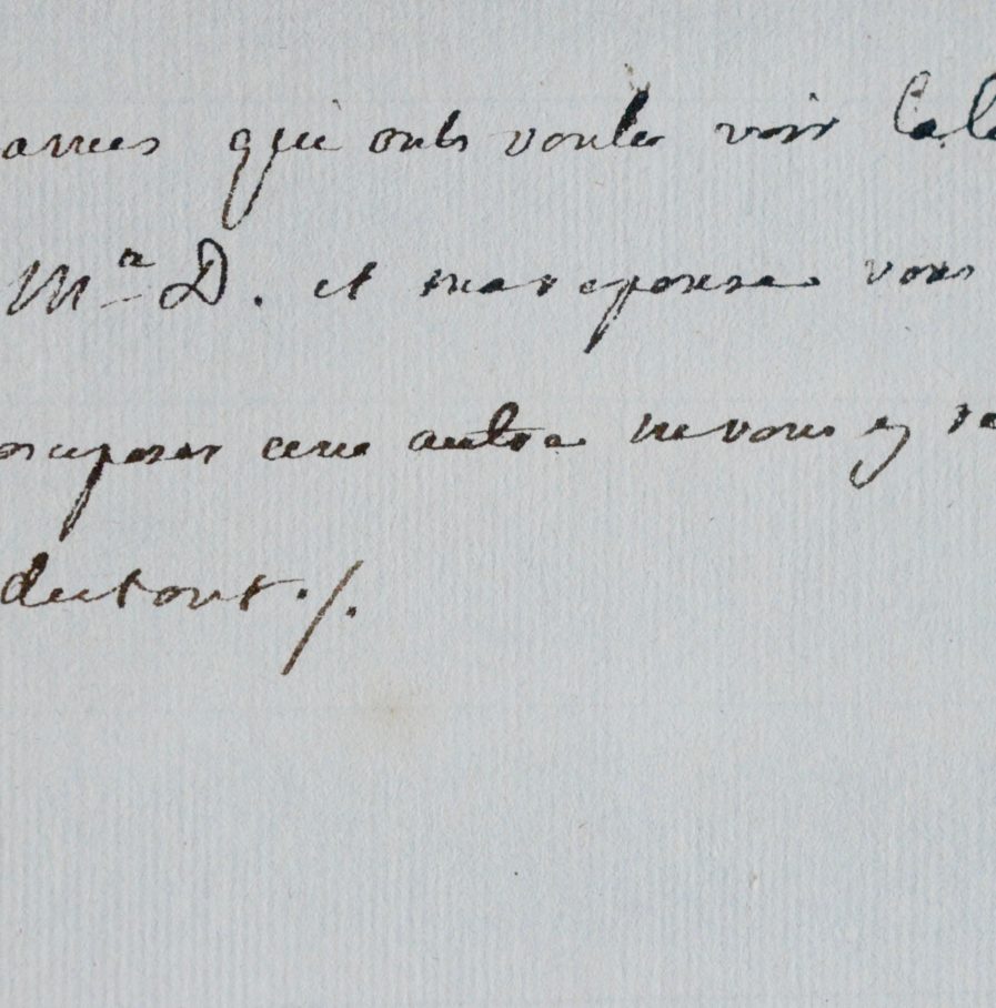 Louis XV et Choiseul élaborent un courrier destiné au roi fou