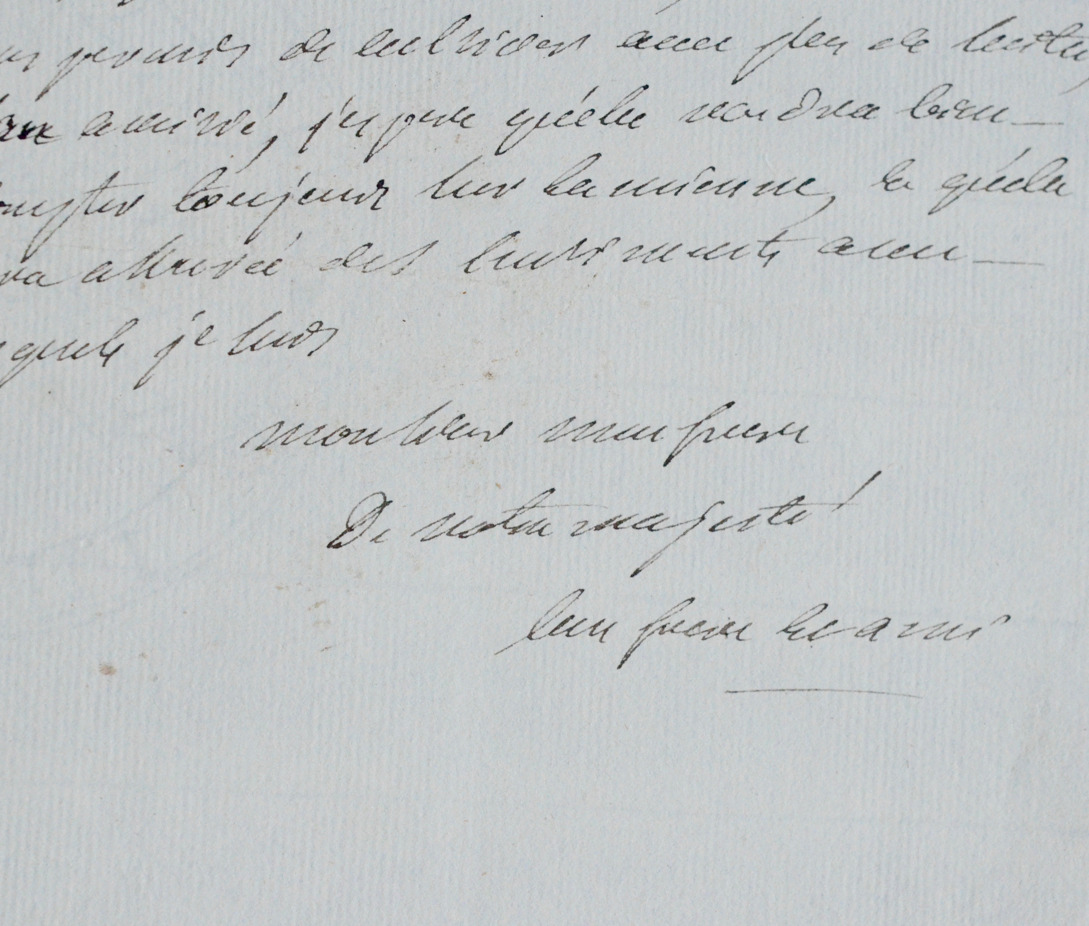 Louis XV et Choiseul élaborent un courrier destiné au roi fou