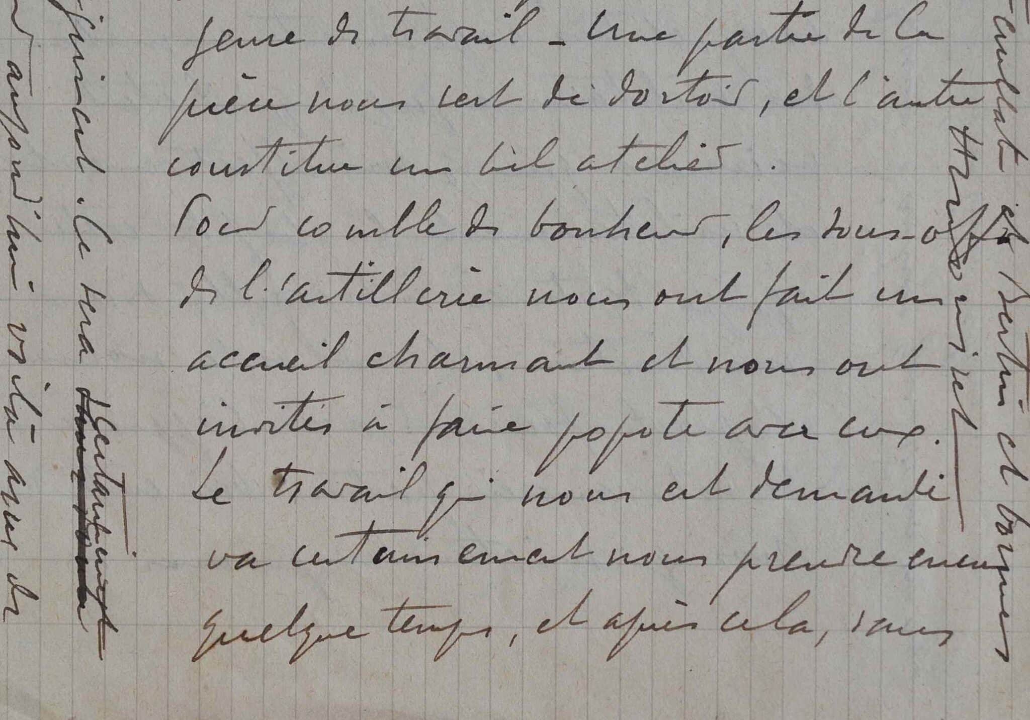 Belle lettre de guerre de FrançoisHenri Morisset. Traces Écrites