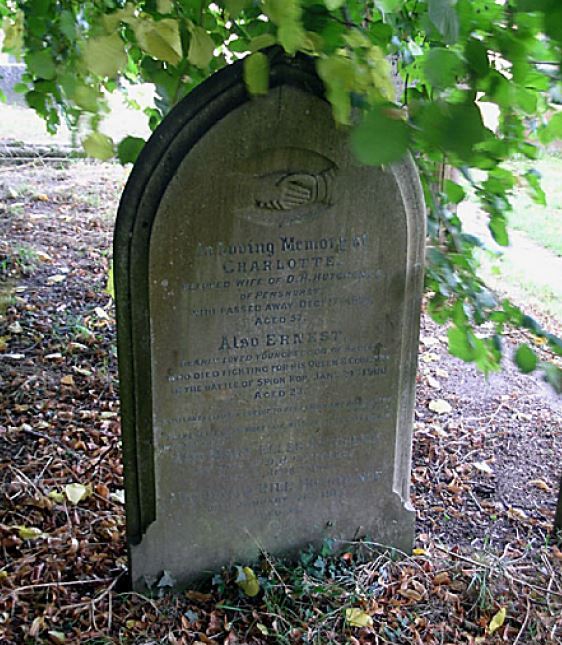 Remembrance Text Ernest Hutchence Speldhurst