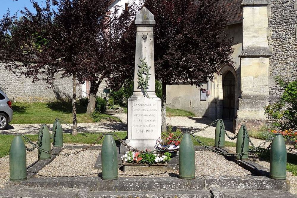 Where is World War I Memorial CourcelleslèsGisors CourcelleslèsGisors