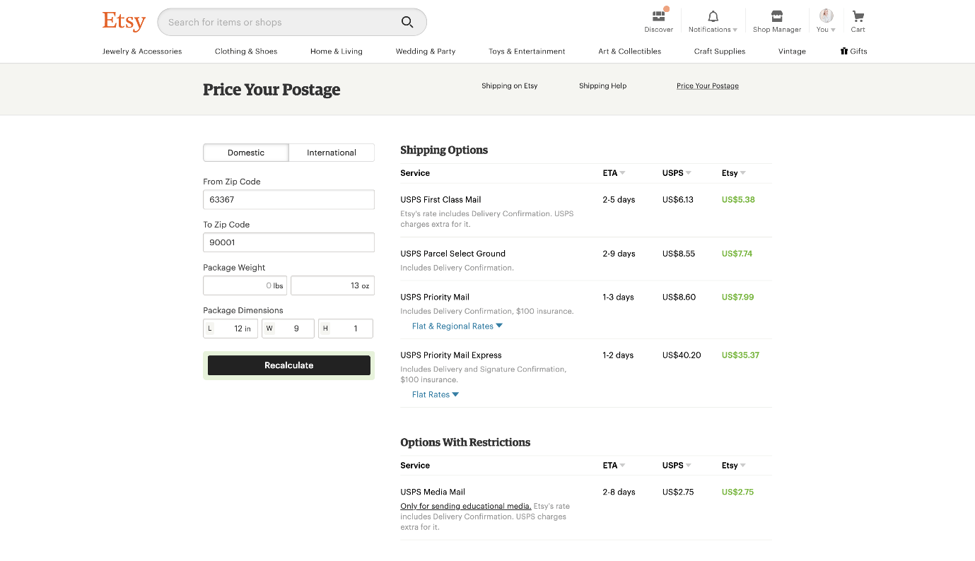 5 Easy Ways to Reduce Etsy Shipping Costs Track a Haul
