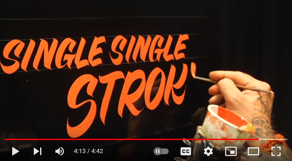 How to paint raised lettering on tractor