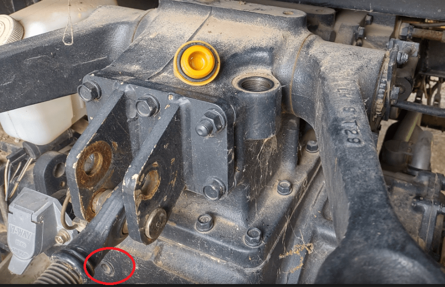 Can't figure out how to check my hydraulic fluid level. New Holland T2410