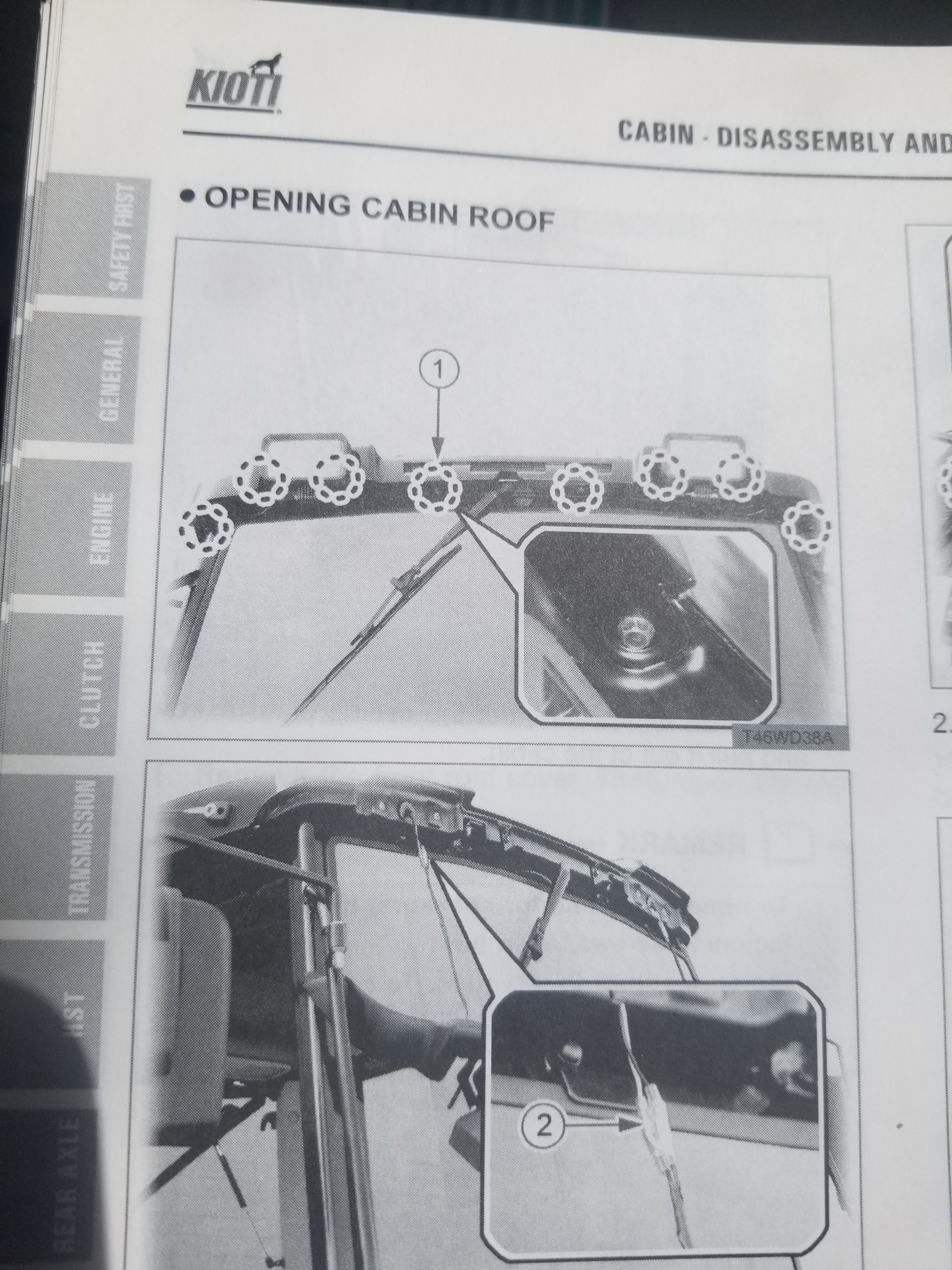 DK45SC Cab Liner Mice!