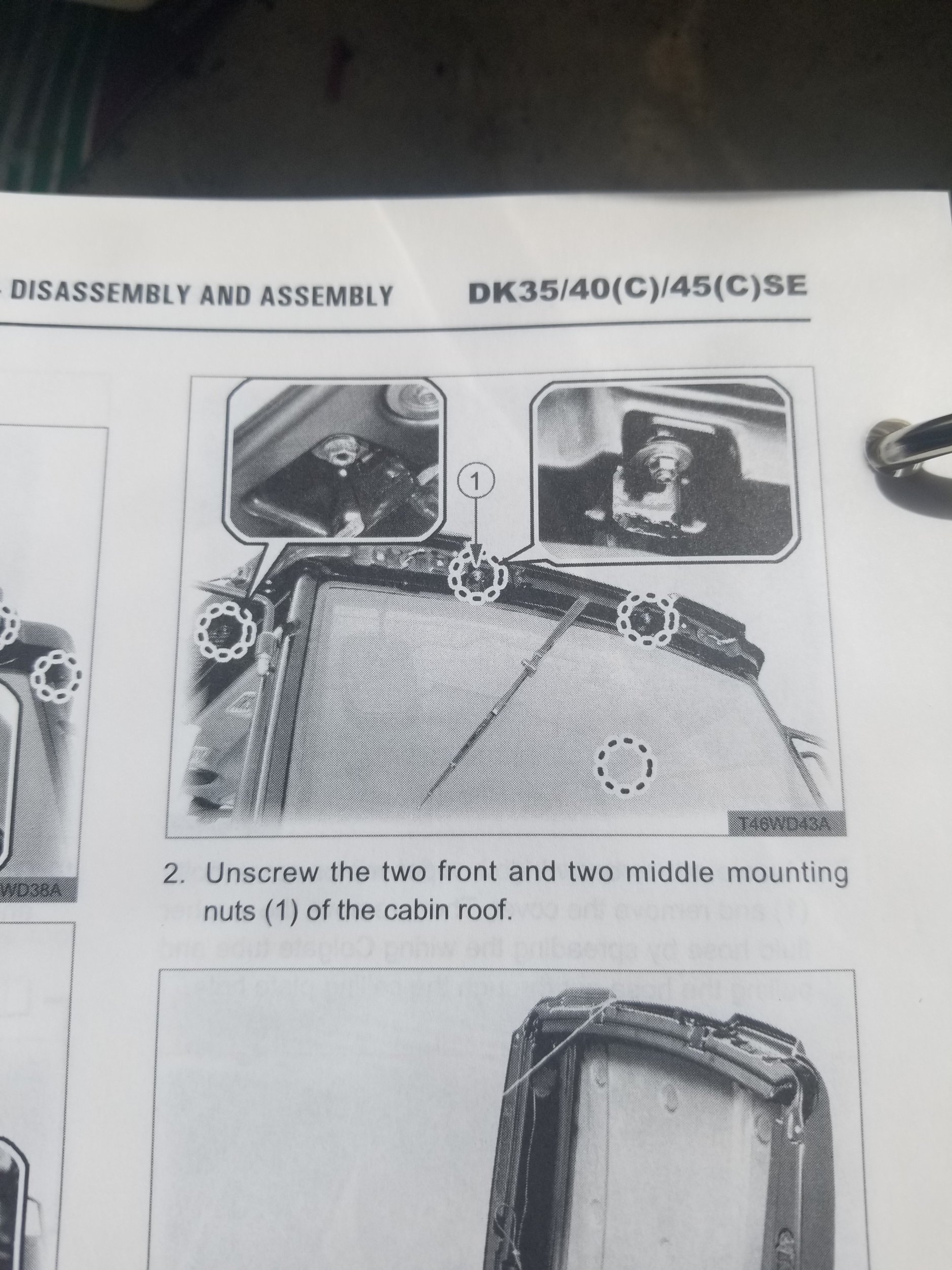 DK45SC Cab Liner Mice!