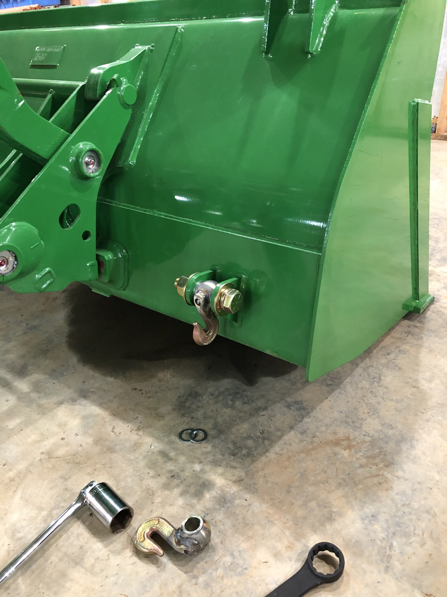 JD grapple bucket chain hooks