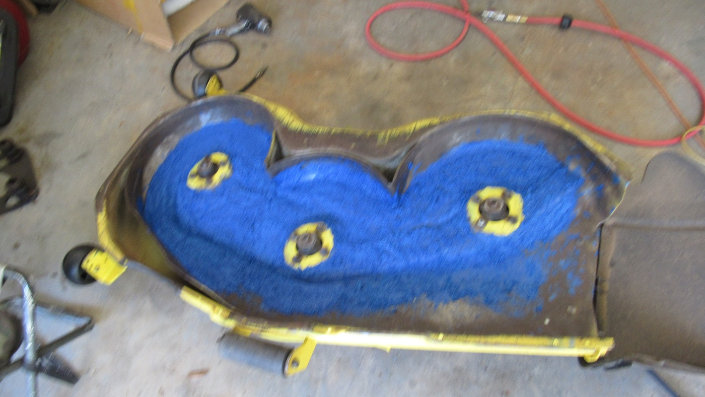 How to "undercoat" mower deck. Page 2