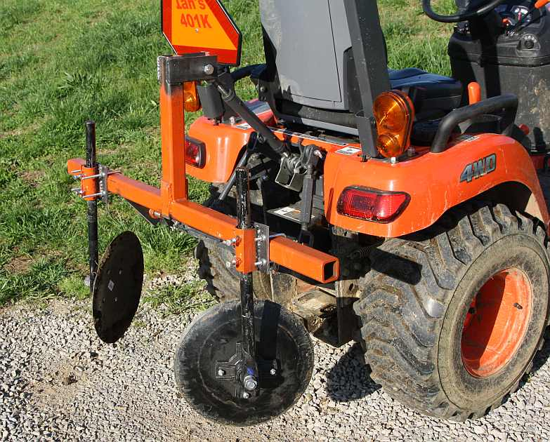 Homemade Tool Bar for Garden Bedder aka Disc Hiller