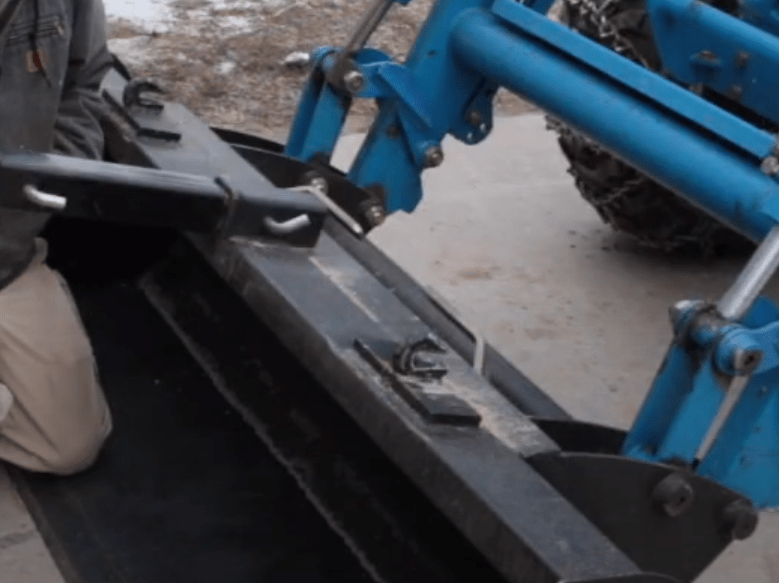 Adding Chain Hooks & 2" Hitch Receiver on MT3 Bucket