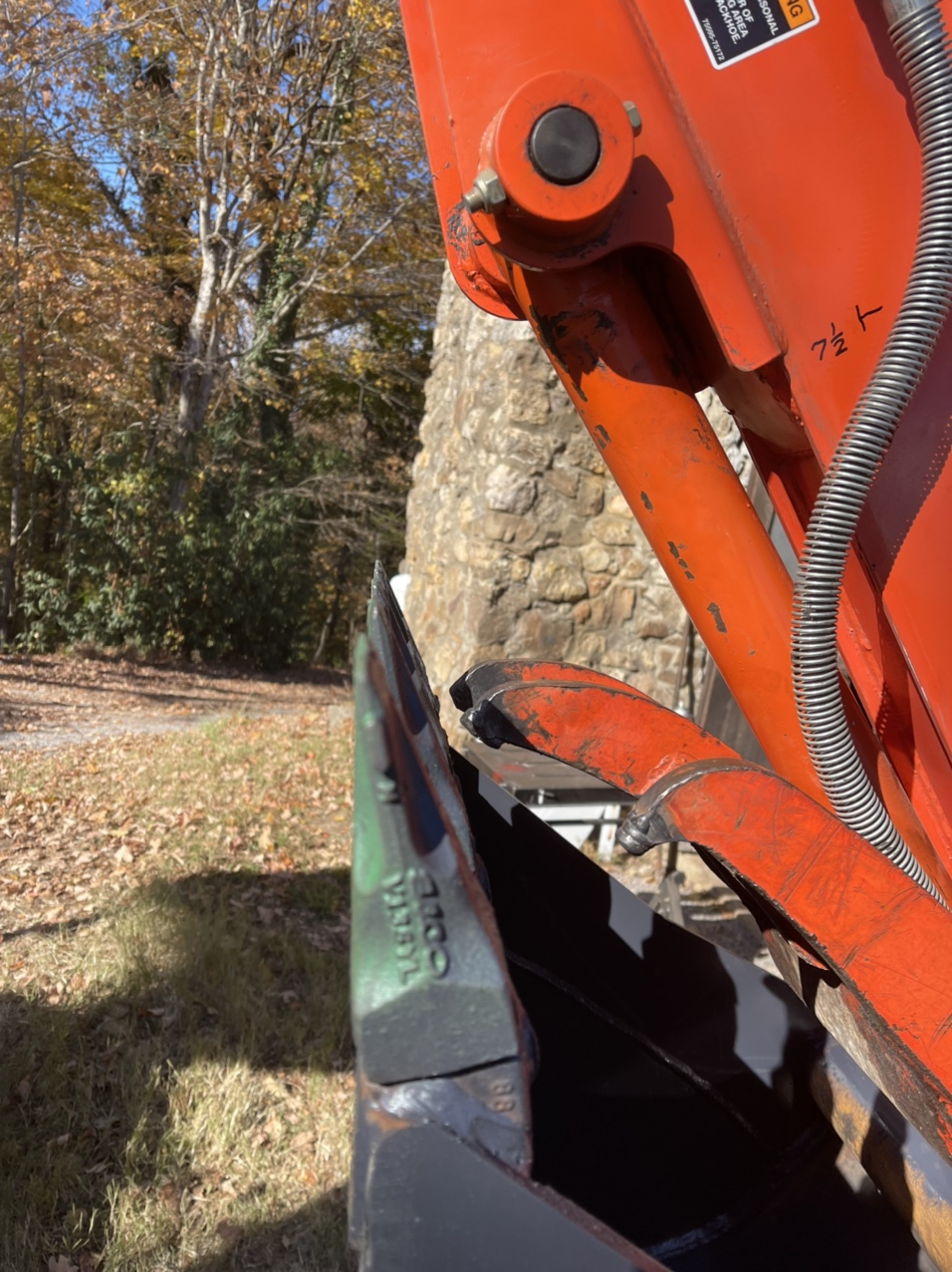 Backhoe M59 backhoe quick attach