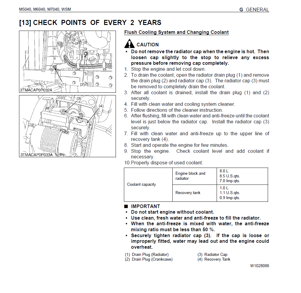 Coolant flush procedure issue