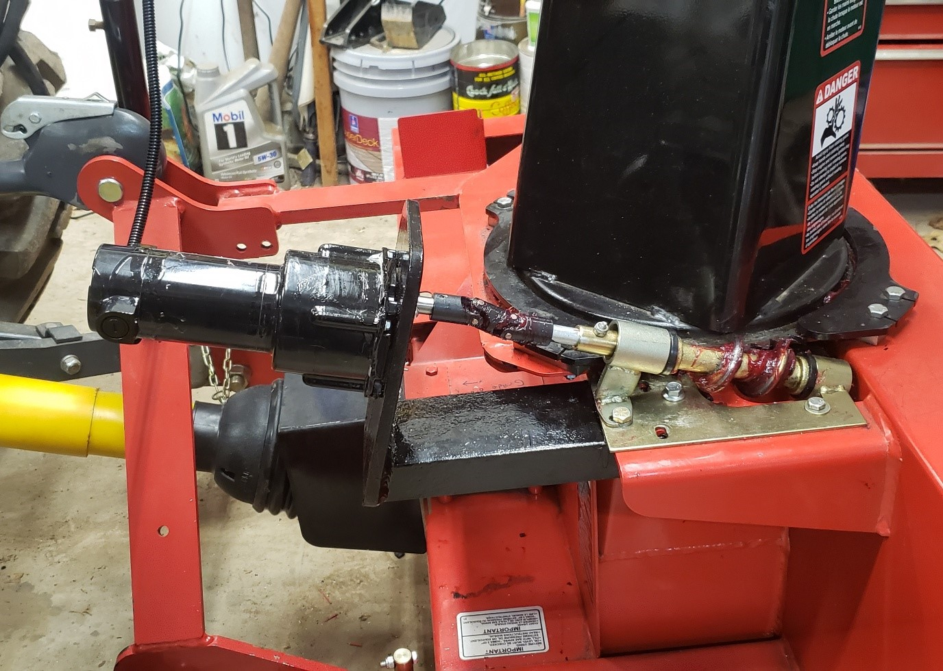 Converting manual snowblower chute rotation and deflector to electric