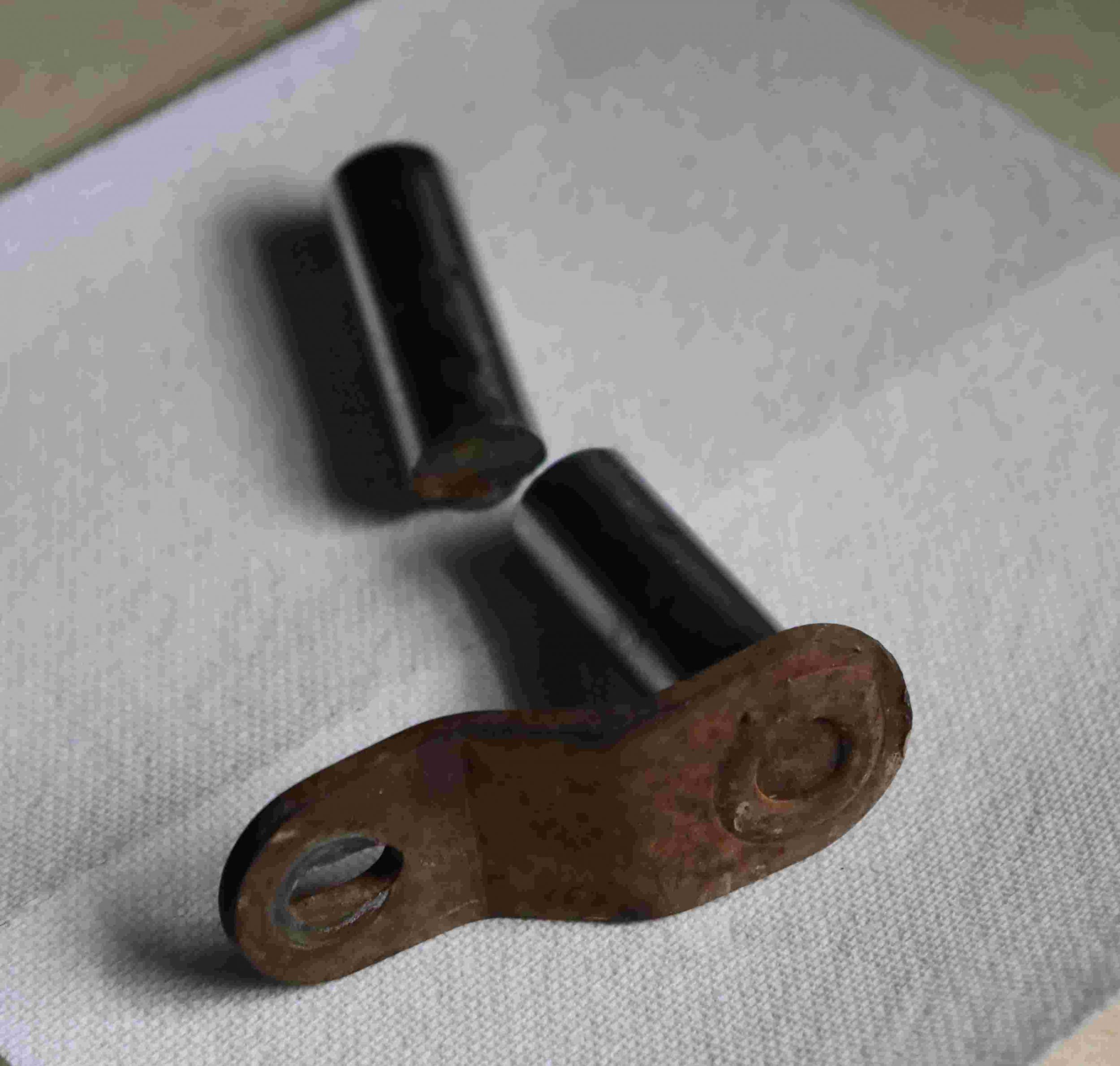 Cutting and Welding new backhoe pin