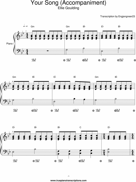 Your Song Ellie Goulding Tradebit