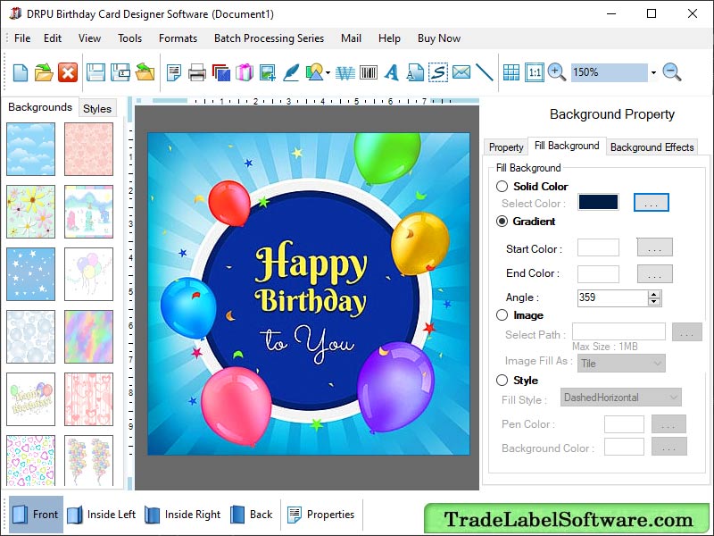 Software Birthday Card Maker full Windows 7 screenshot Windows 7 Download