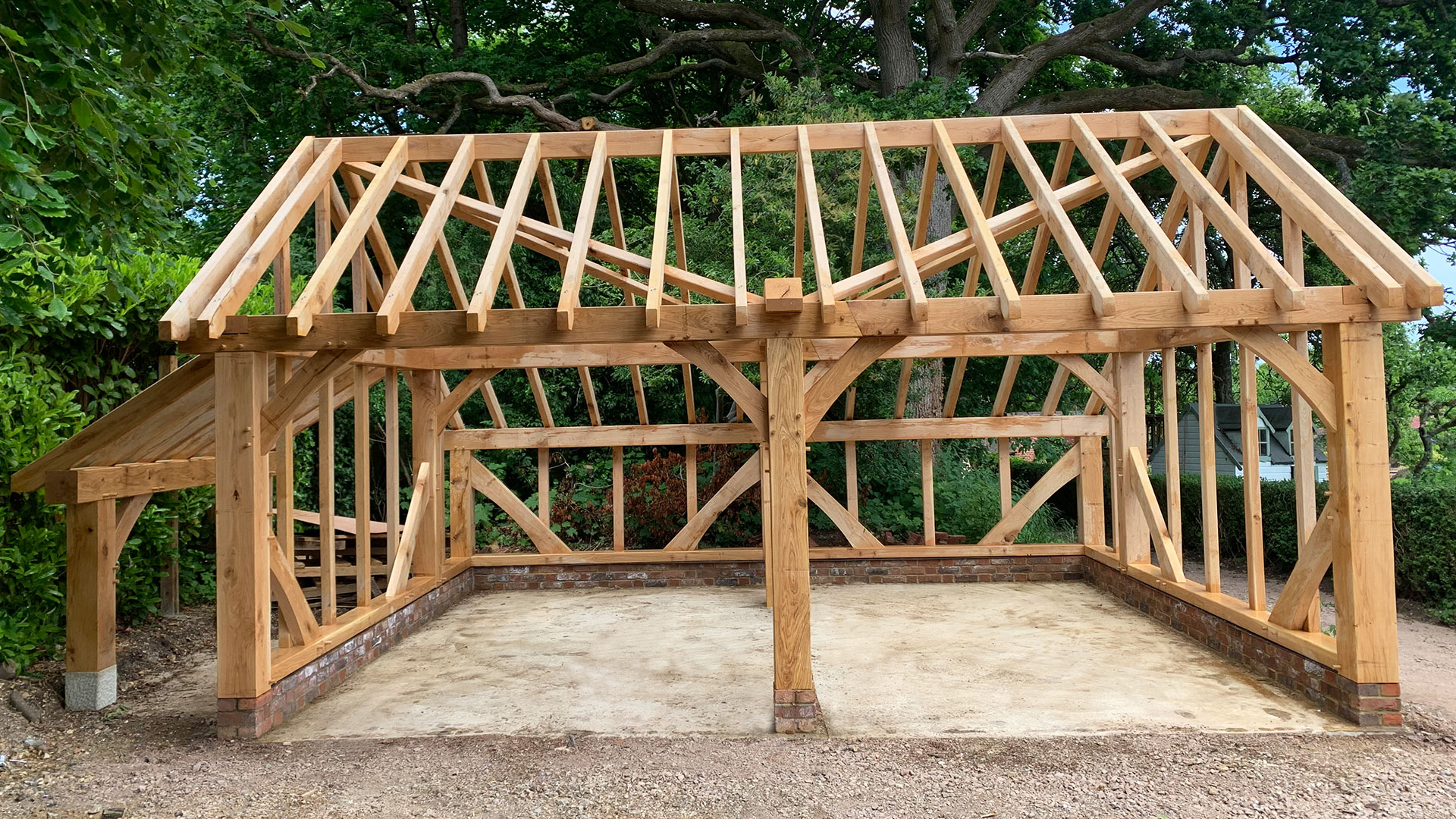 How to Build a Timber Frame Carport Trade Oak Building Kits Trade