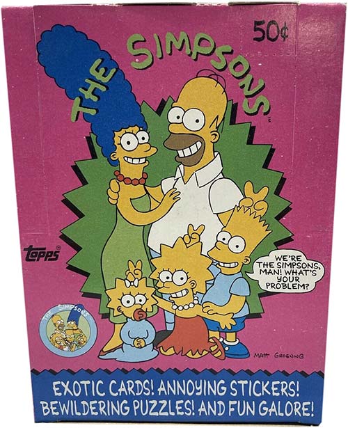 1990 Topps Simpsons Checklist, Trading Cards Details, Stickers