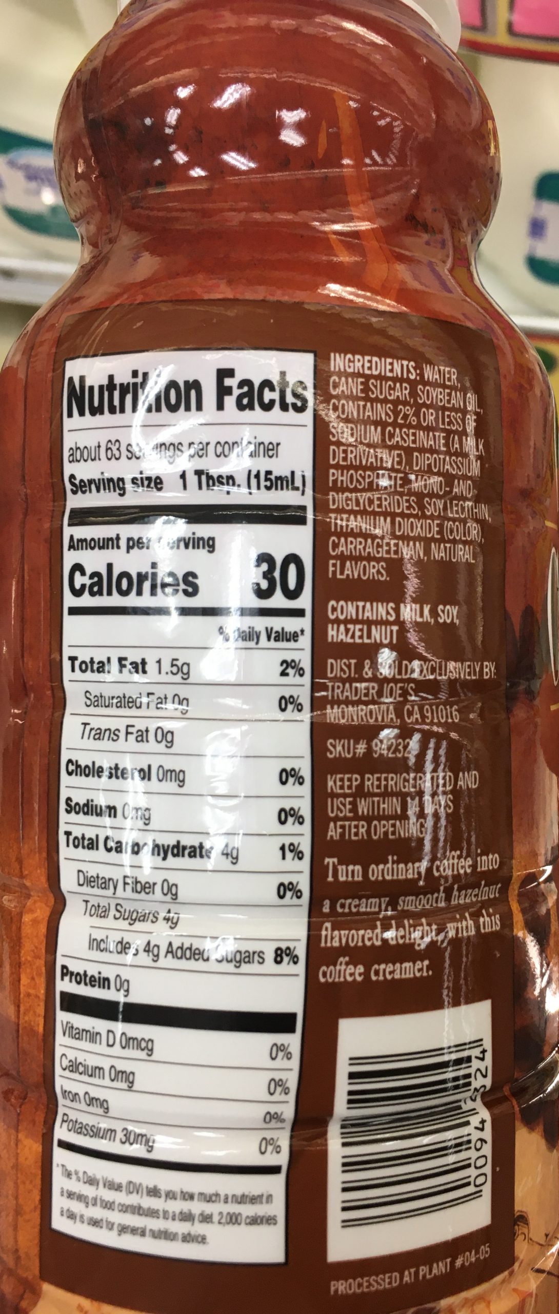 Trader Joe's Coffee Creamer Trader Joe's Reviews