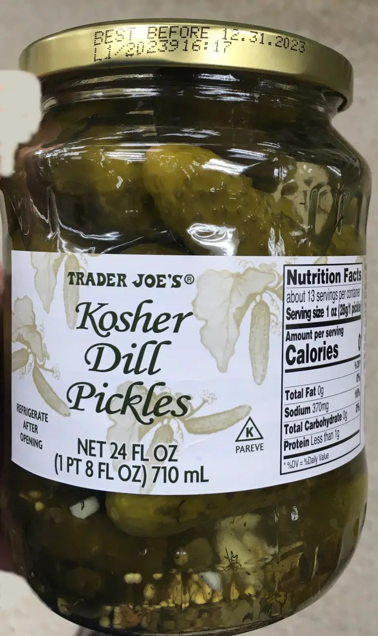 Trader Joe's Pickles, Kosher Dill Trader Joe's Reviews
