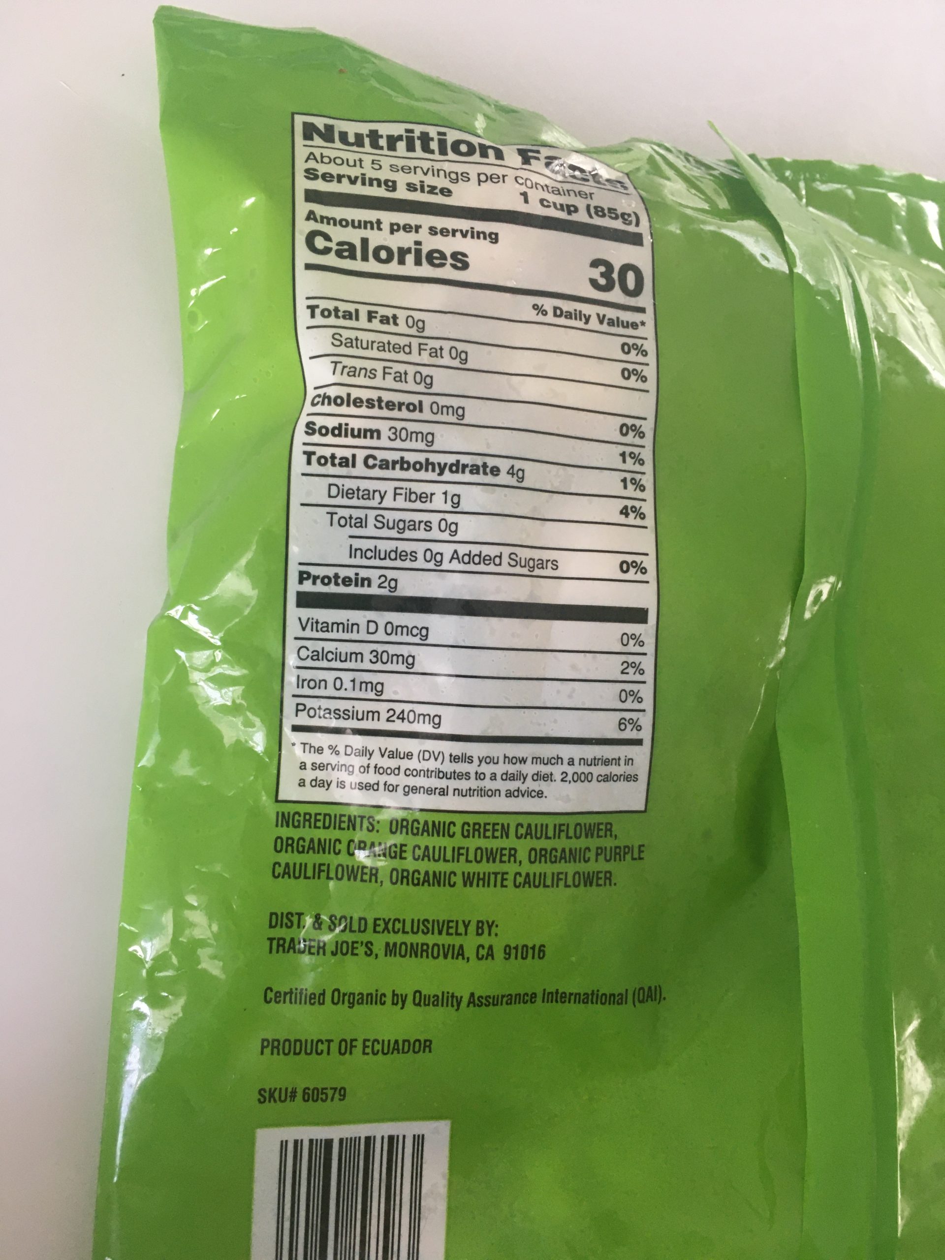 Trader Joe's Rainbow Cauliflower, Organic Trader Joe's Reviews