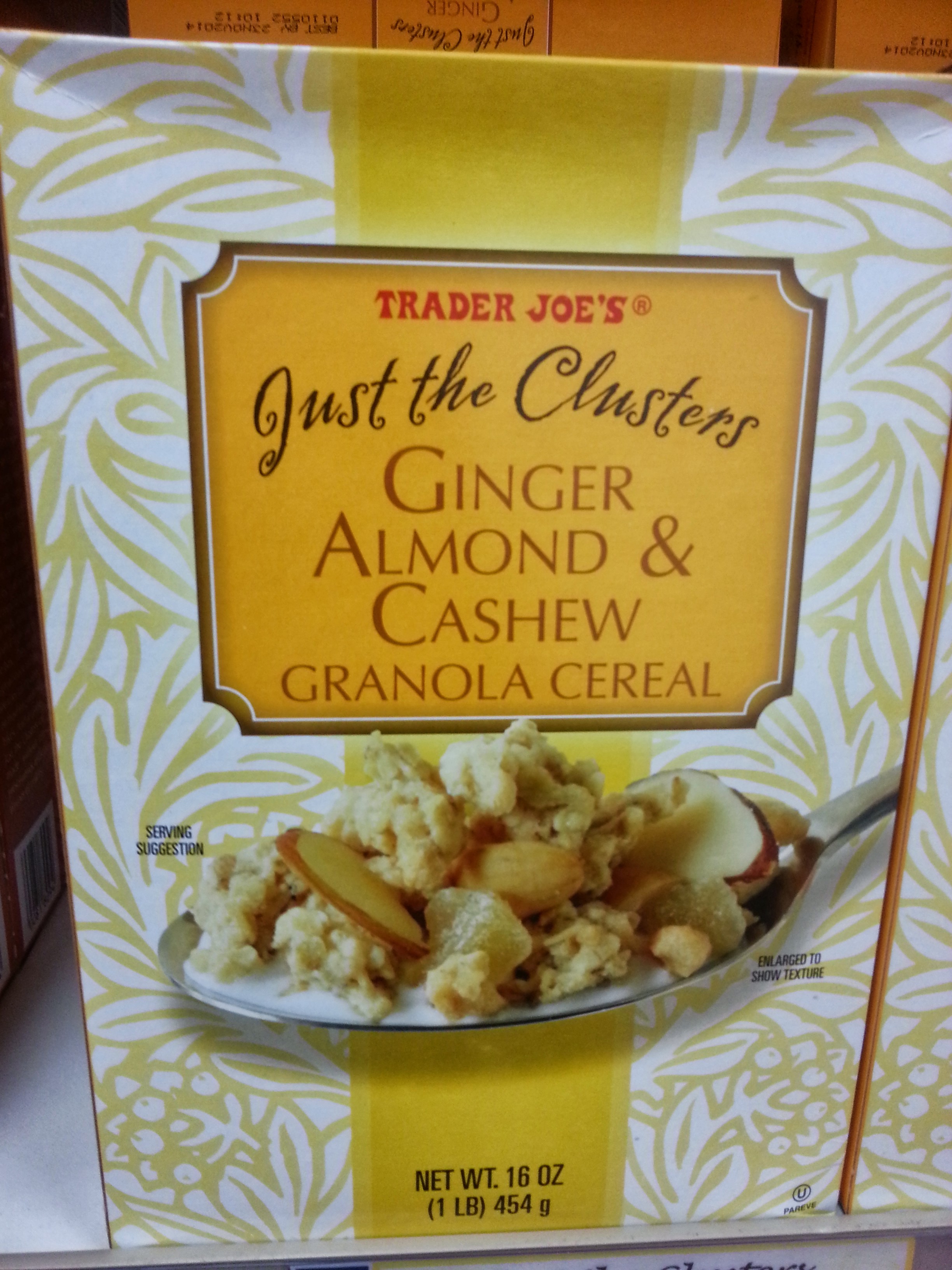 Trader Joe’s Just The Clusters Ginger Almond & Cashew Granola Reviews